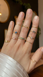 Pretty in Pink Ring | 14k Emerald Sapphire