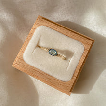 Load image into Gallery viewer, Jet Setting Sapphire Ring | Recycled 14k Gold