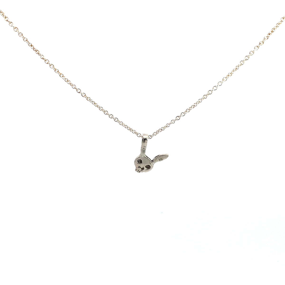 Bunny Skull Pendant | Nickel Free Sterling Silver | Bad to
