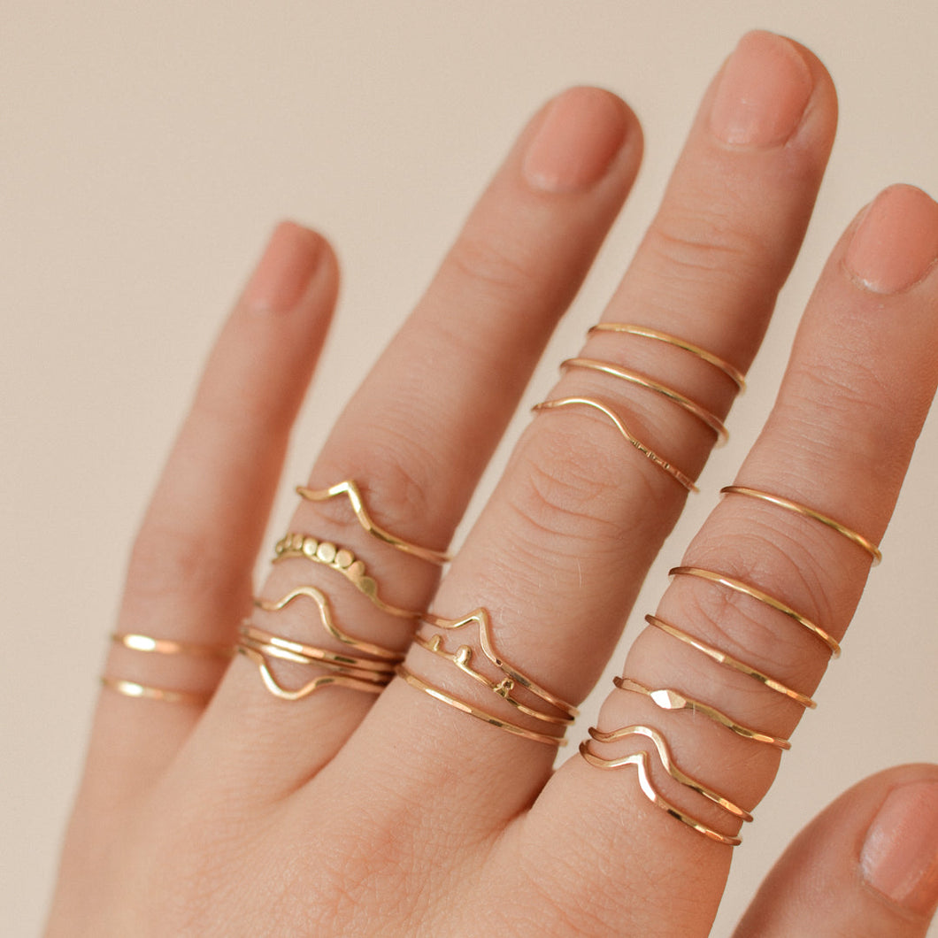 Midi Mystery Stacking Ring | Recycled 14k Gold