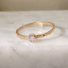 Load image into Gallery viewer, Opal Stacker | Recycled 14k Gold