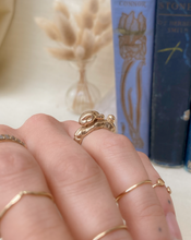 Load image into Gallery viewer, 14k-gold-stretching-bunny-ring