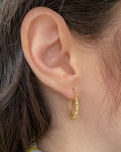 Load image into Gallery viewer, Skull Continuum Hoops | Recycled 14k Gold