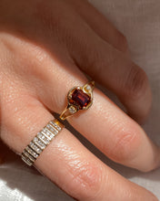 Load image into Gallery viewer, Vintage Garnet Cocktail Ring | 18k Gold