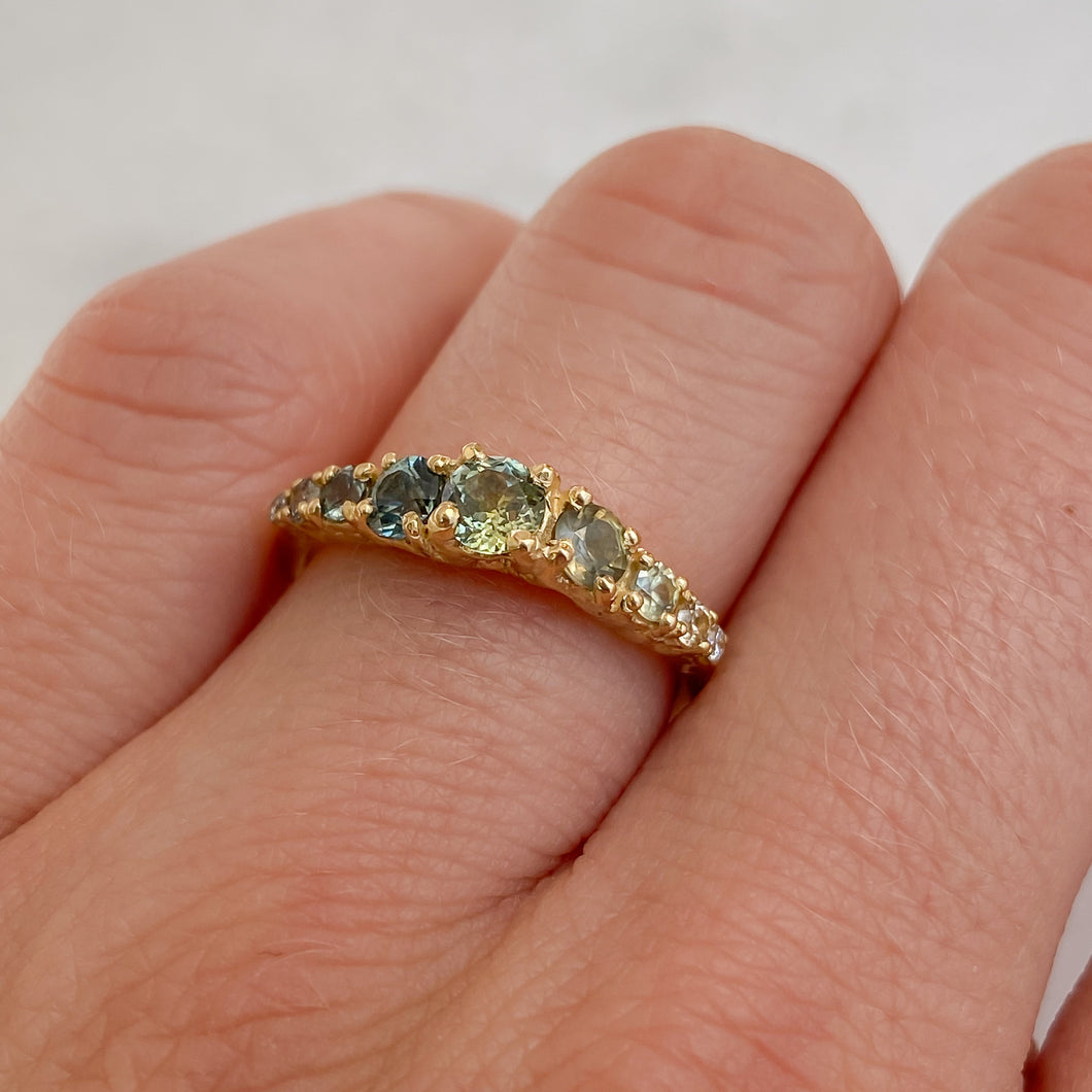 Cloud Nine Ring | 14k Sapphire & Diamond