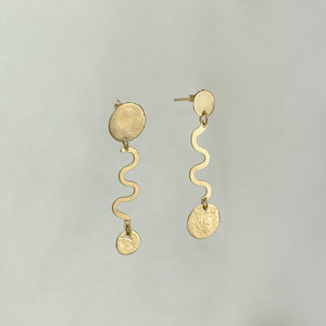 Good Vibrations Earrings | Recycled 14k Gold