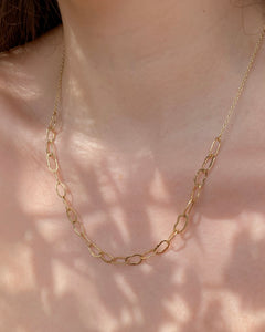 Jelly Bean Necklace | Recycled 14k Gold