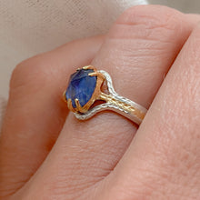 Load image into Gallery viewer, Mix &amp; Mingle Ring | 14k &amp; Silver Sapphire