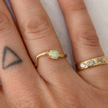 Load image into Gallery viewer, Opal Curve Ring | Recycled 14k Gold