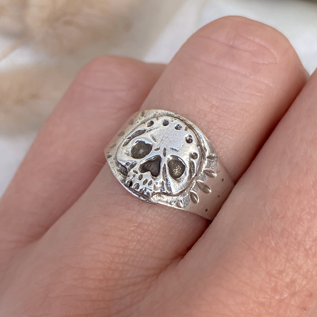 Dead Head Ring | Recycled Sterling Silver