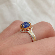 Load image into Gallery viewer, Mix &amp; Mingle Ring | 14k &amp; Silver Sapphire