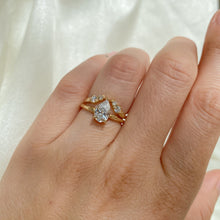 Load image into Gallery viewer, Pear Diamond Solitaire | Recycled 14k Gold