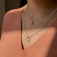 Load image into Gallery viewer, fiery-oval-opal-pendant-on-22&quot;-sterling-silver-cable-chain