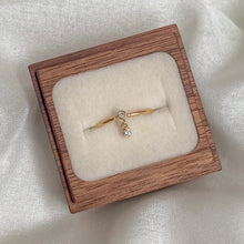 Load image into Gallery viewer, Diamond Charm Ring | Recycled 14k Gold