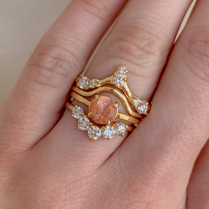 Maxine Ring | 14k Peach Sunstone