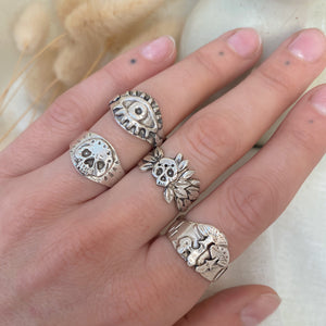 Reincarnation Diamond Ring | Recycled Sterling Silver