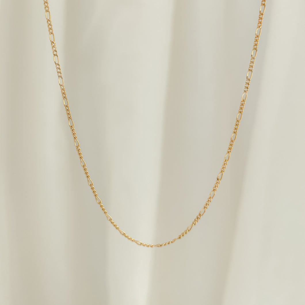 Figaro Chain Necklace | Recycled 14k Gold