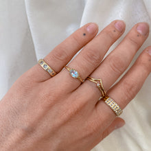 Load image into Gallery viewer, Aquamarine Ovalescent Ring | Recycled 14k Gold