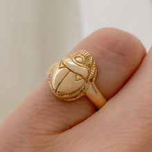 Load image into Gallery viewer, Scarab Ring | Recycled 14k Gold