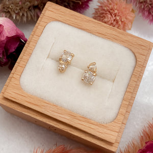 Double Dutch Earrings | 14k Moissanites