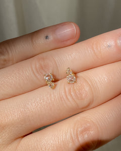 Double Dutch Earrings | 14k Moissanites