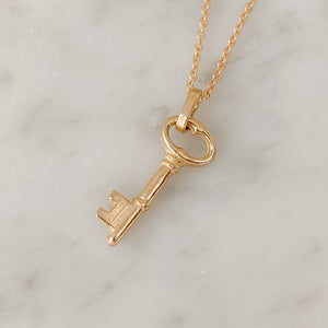 Keyed In Necklace | Recycled 14k Gold