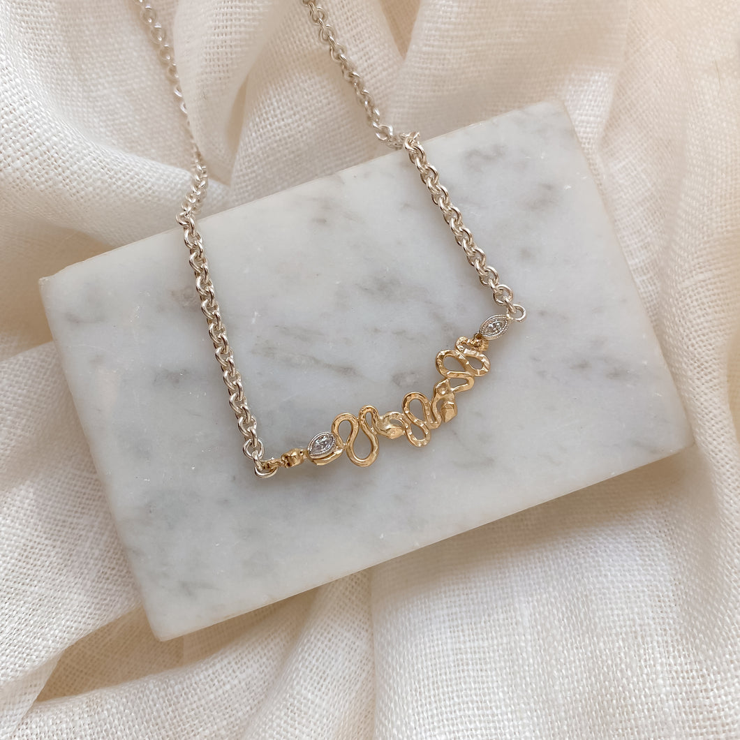 Den of Snakes Necklace | 14k Mixed Metal