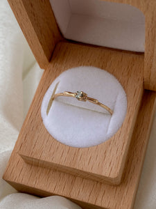 Sapphire & Diamond Ring | Recycled 14k Gold