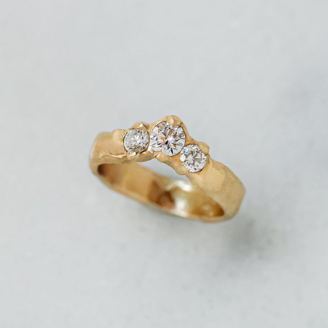 Queenie Diamond Ring | Recycled 14k Gold