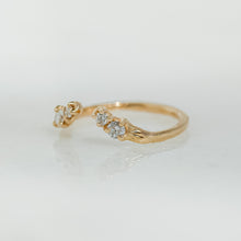 Load image into Gallery viewer, Split Pea Ring | 14k White Diamond