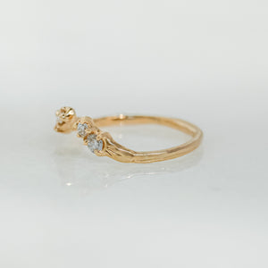 Split Pea Ring | 14k White Diamond