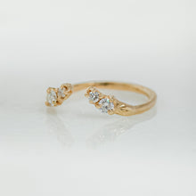 Load image into Gallery viewer, Split Pea Ring | 14k White Diamond