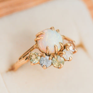 Opallios Ring | 14k Sapphire & Opal