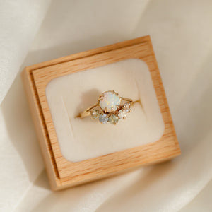 Opallios Ring | 14k Sapphire & Opal