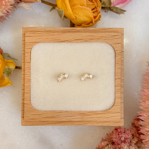 Miniverse Diamond Studs | Recycled 14k Gold