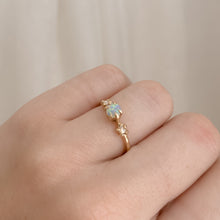 Load image into Gallery viewer, Suncatcher Ring | 14k Opal Moissanite