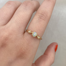 Load image into Gallery viewer, Suncatcher Ring | 14k Opal Moissanite