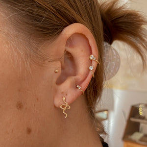 Serpent Studs | Recycled 14k Gold
