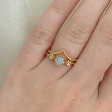 Load image into Gallery viewer, Suncatcher Ring | 14k Opal Moissanite