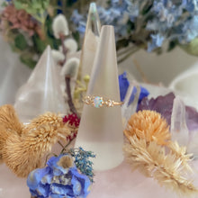 Load image into Gallery viewer, Suncatcher Ring | 14k Opal Moissanite