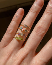 Load image into Gallery viewer, Sweetart Ring | 14k Aquamarine &amp; Moissanite