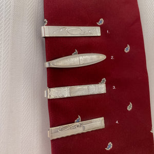 Vintage Tie Clips | Sterling Silver
