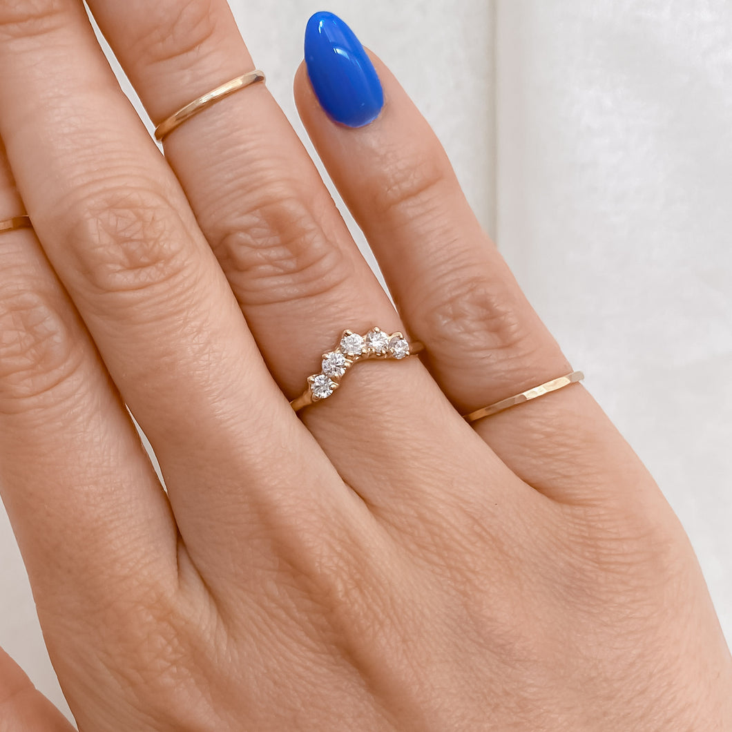 House Half Halo | 14k White Diamonds