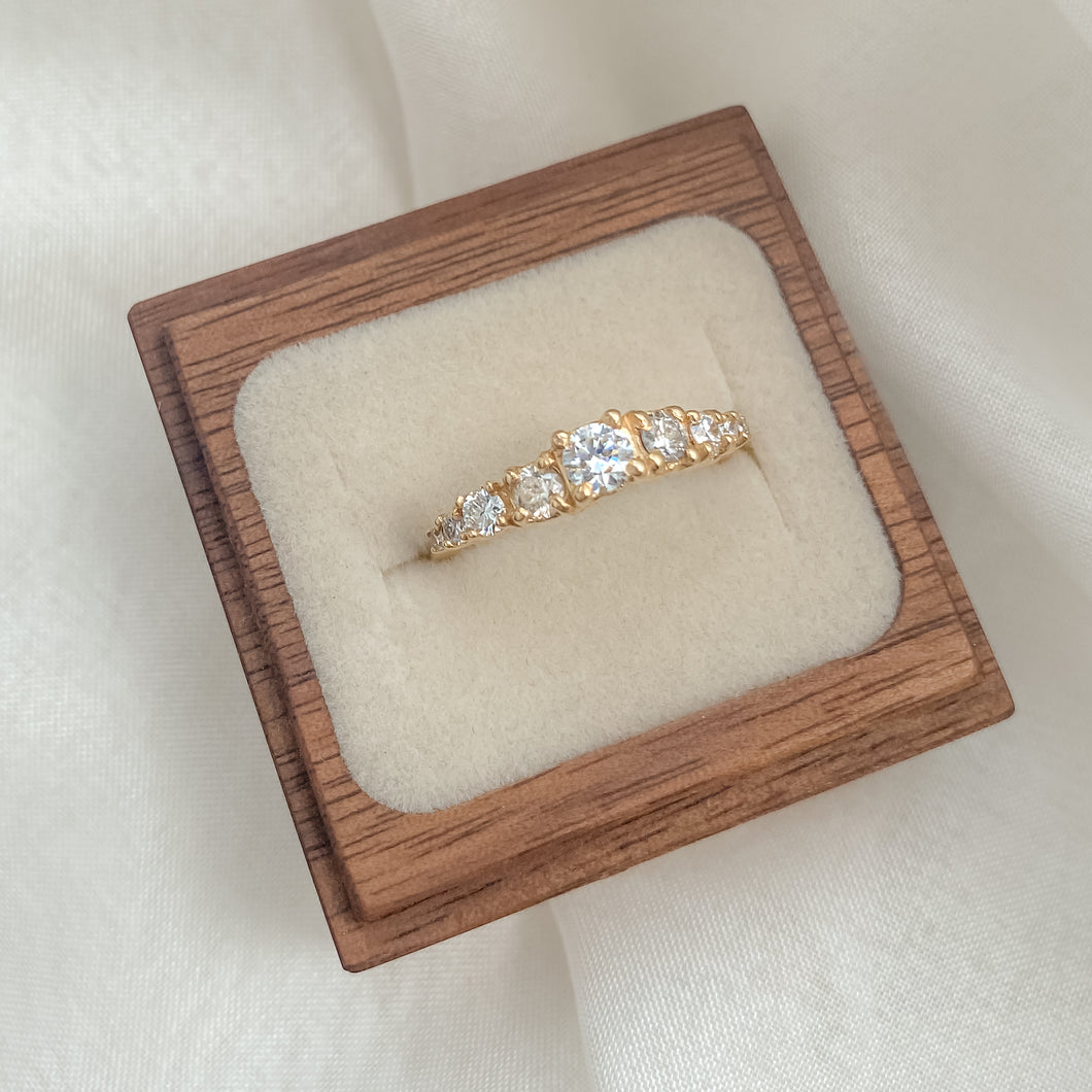 Cloud Nine Ring | 14k White Diamonds