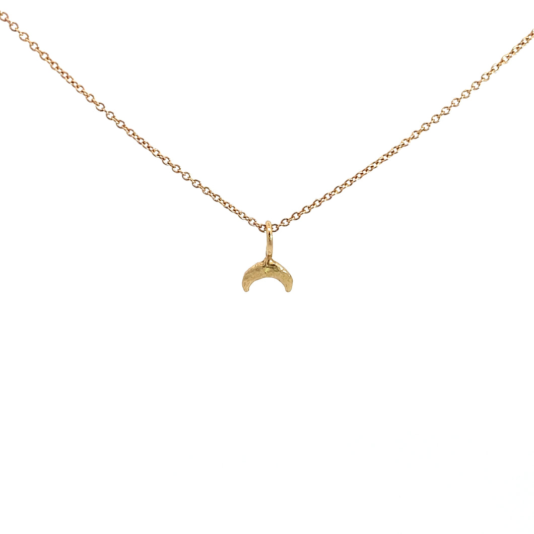 Over The Moon Necklace | Recycled 14k Gold