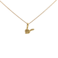 Load image into Gallery viewer, Bad to the Bun Necklace | Recycled 14k Gold