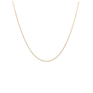 1mm Cable Chain Necklace | Recycled 14k Gold