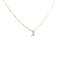 Load image into Gallery viewer, A crescent moon pendant necklace made of silver, displayed on a plain background.