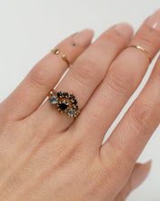 Load image into Gallery viewer, conflict-free-black-diamond-curved-half-halo-band