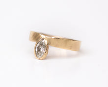 Load image into Gallery viewer, Marquise Diamond Ring | Recycled 14k Gold